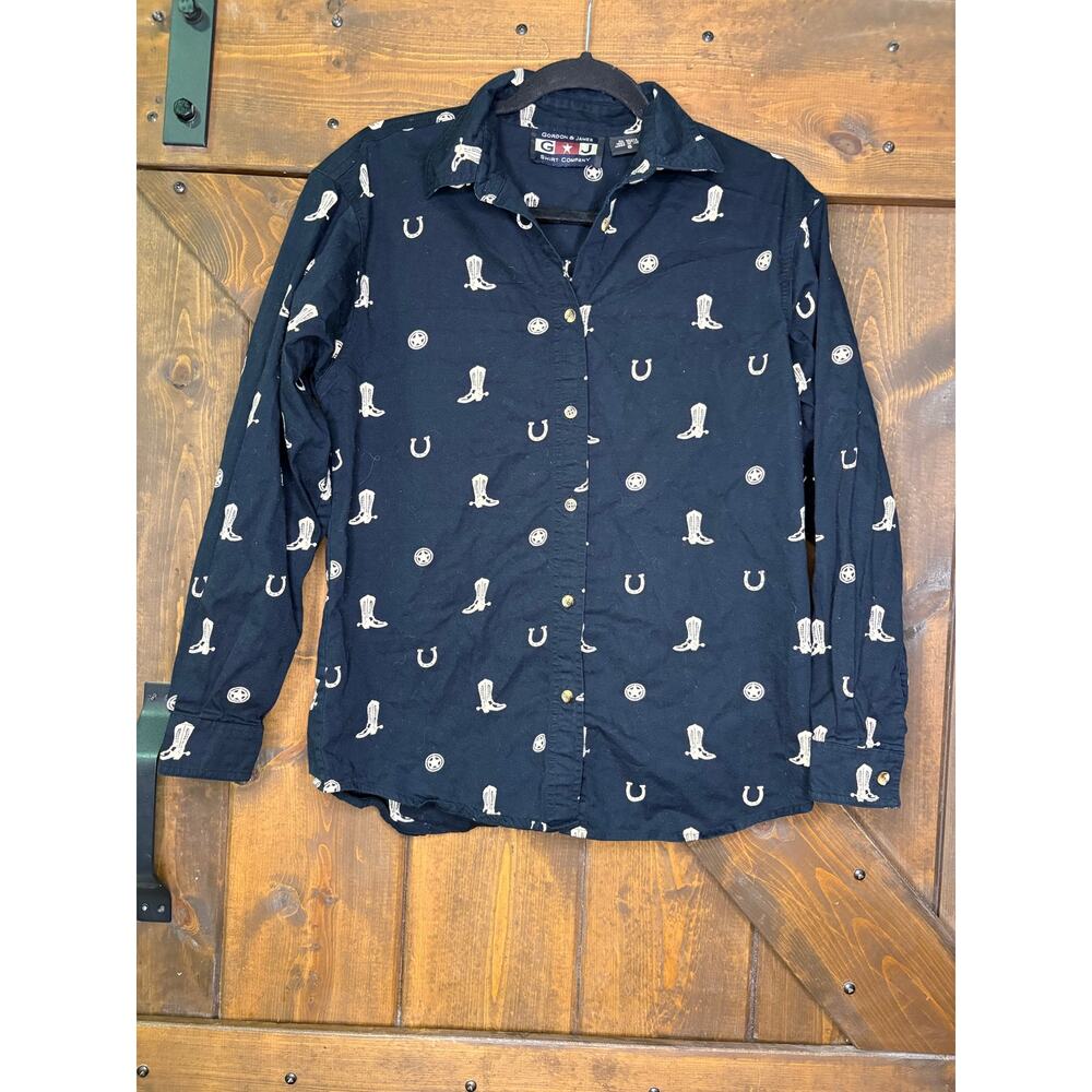 Gordon & James Shirt Company women’s small western button-down shirt